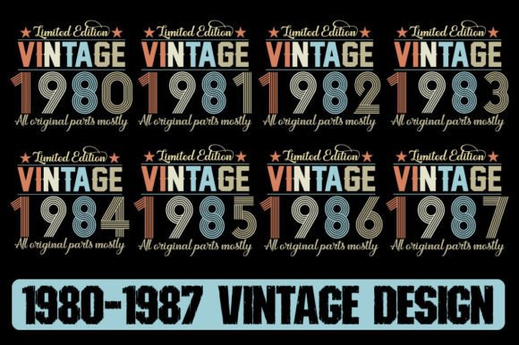 1980-1987 Vintage Unique Design