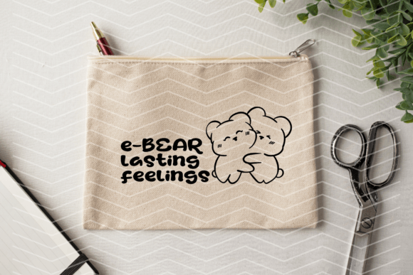 Cute Couple Bears with Typography Review