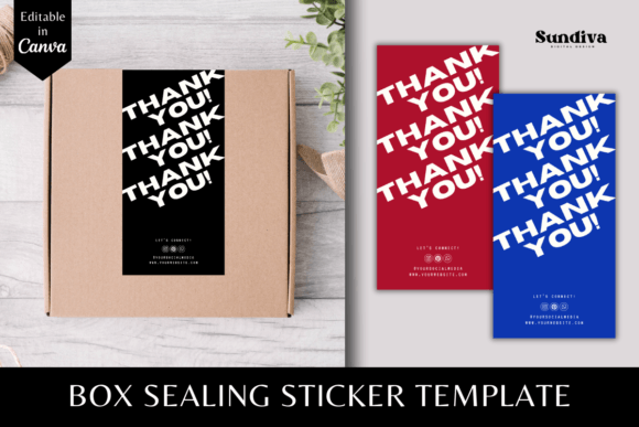 Editable Box Sealing Stickers Template 2 Review