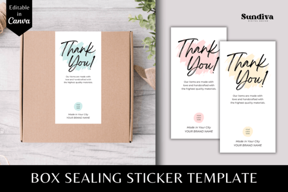 Editable Box Sealing Stickers Template 6 Review