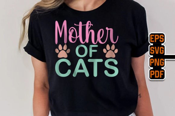 Mother of Cats Quote T-Shirt Design Review