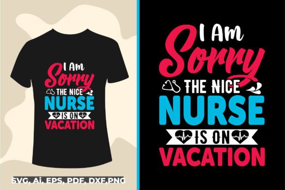 Nurse Typography T-shirt Design Review